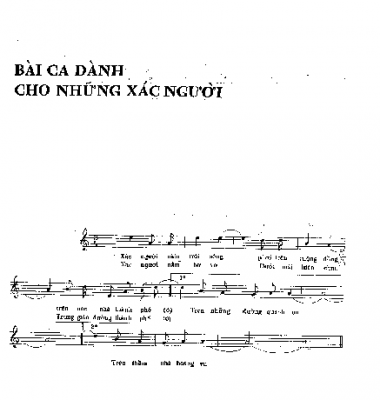 Bài ca dành cho những xác người