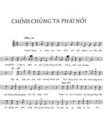 Chính chúng ta phải nói